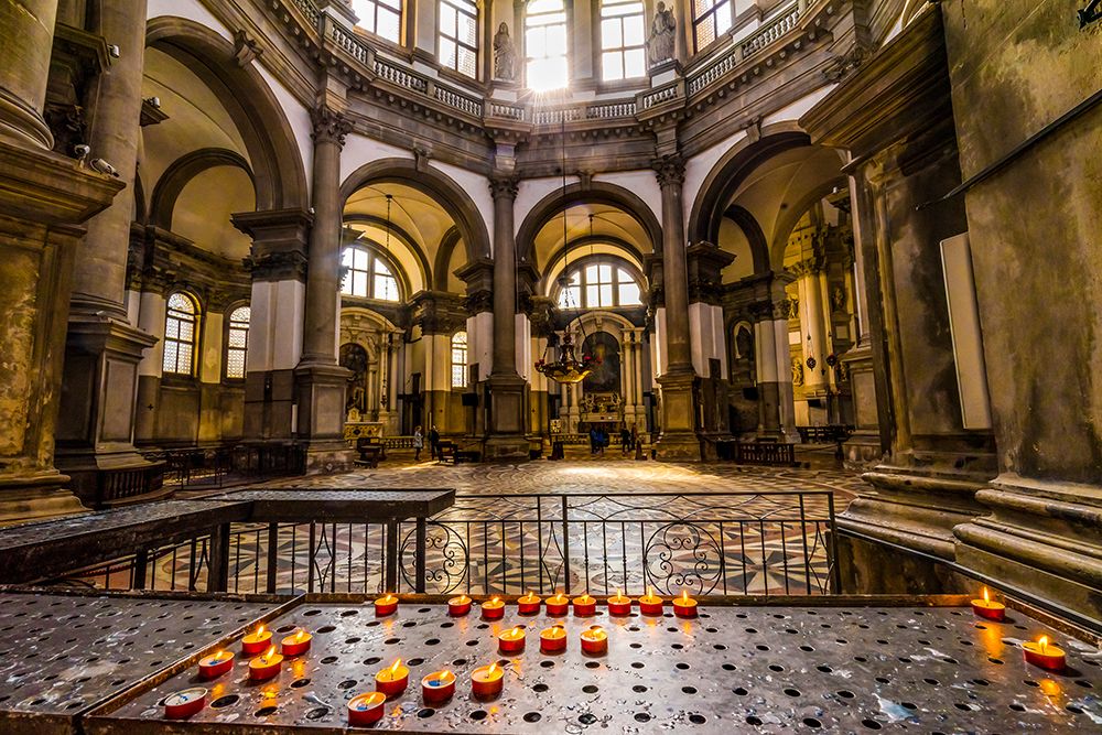 Candles-Santa Maria della Salute Church-Venice-Italy-Competed in 1681